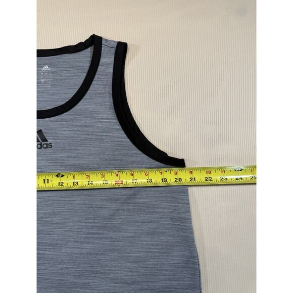 Adidas Gray Athletic Tank Top Men’s Large Training Sleeveless Shirt - Picture 4 of 7